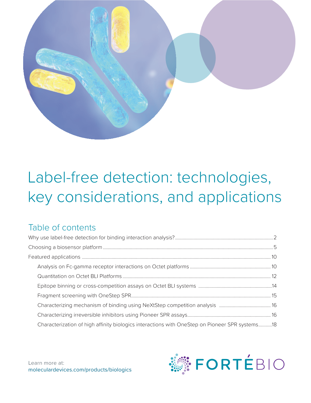 Label-Free Detection: Technologies, Key Considerations, and Applications