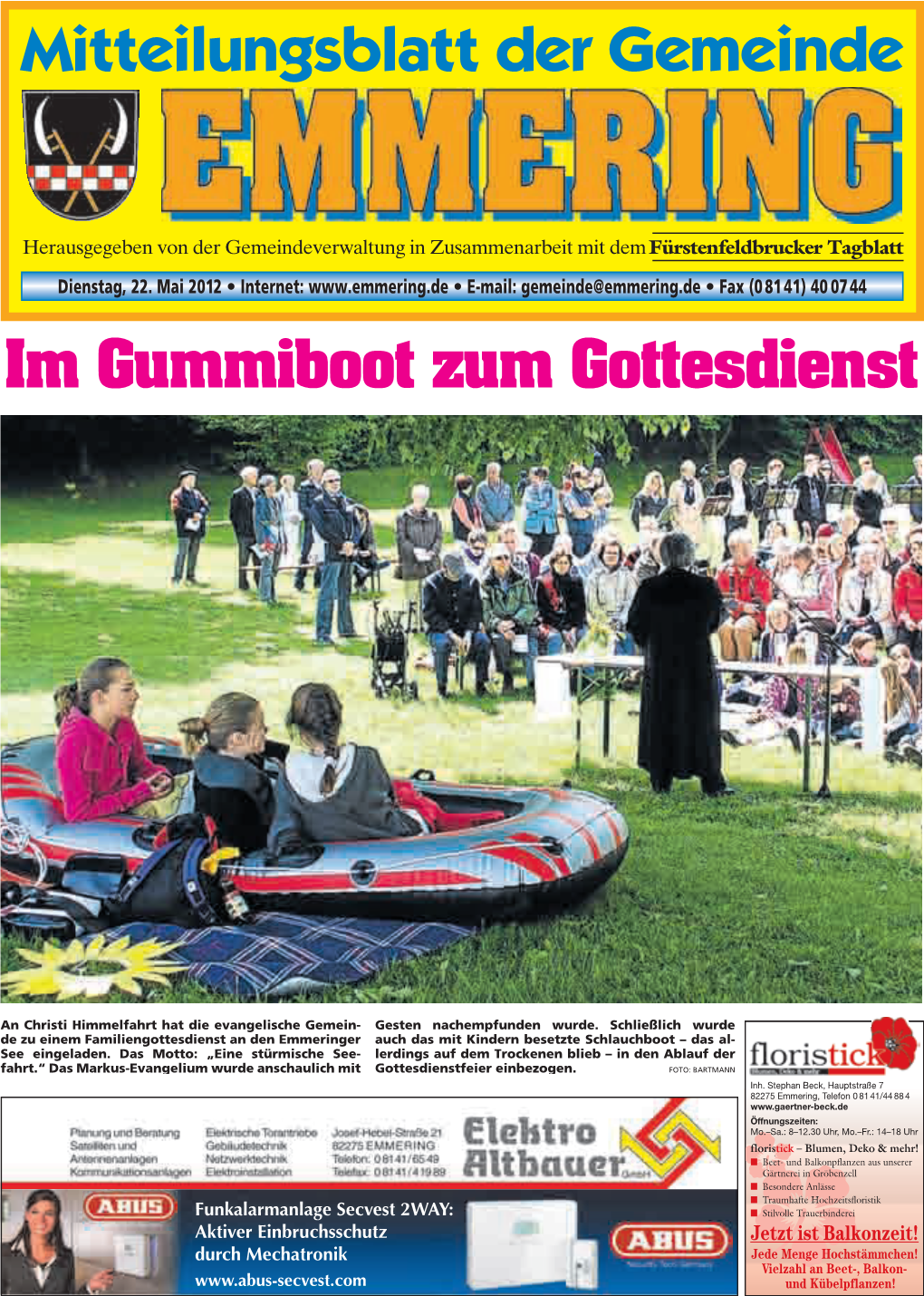 Mitteilungsblatt Der Gemeinde