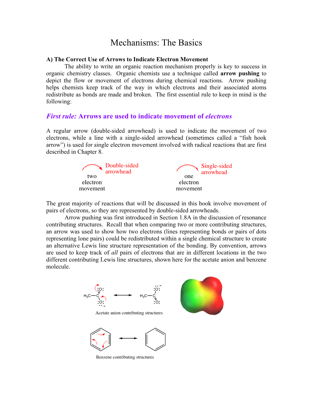 Mechanisms Describe Movement of Electrons in Chemical Reactions