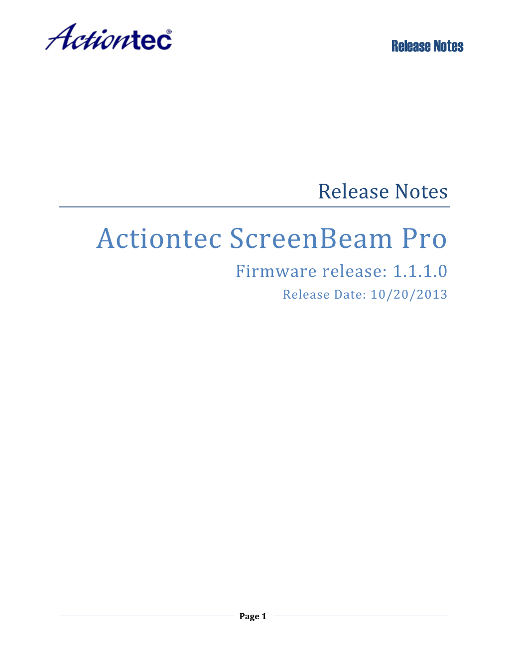 Actiontec Screenbeam Pro and the Actiontec Screenbeam Kit Software and Dongle (SBT100U)