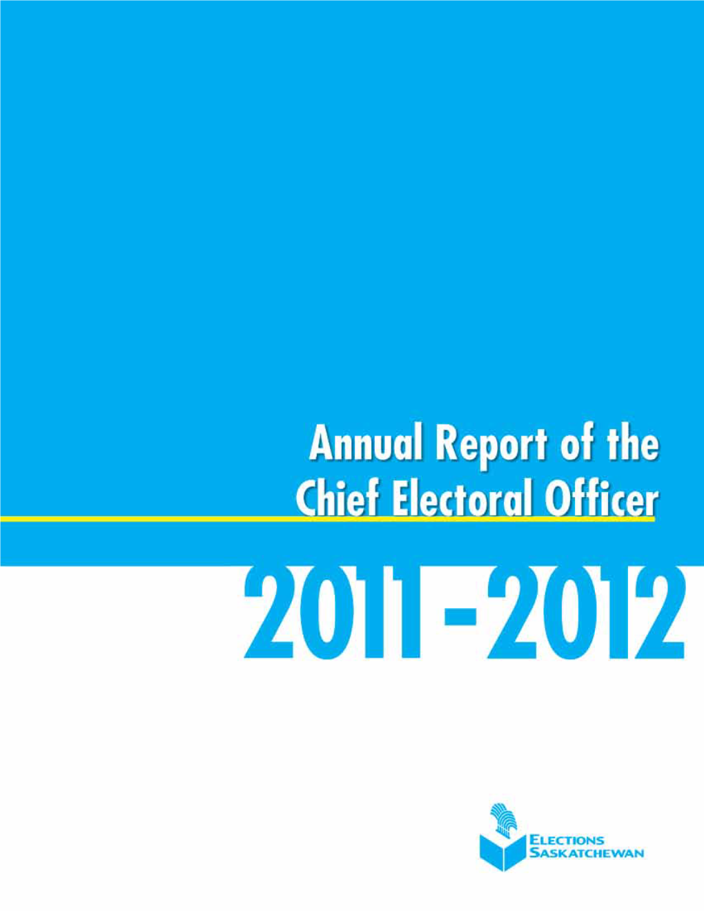 I. Message of the Chief Electoral Officer