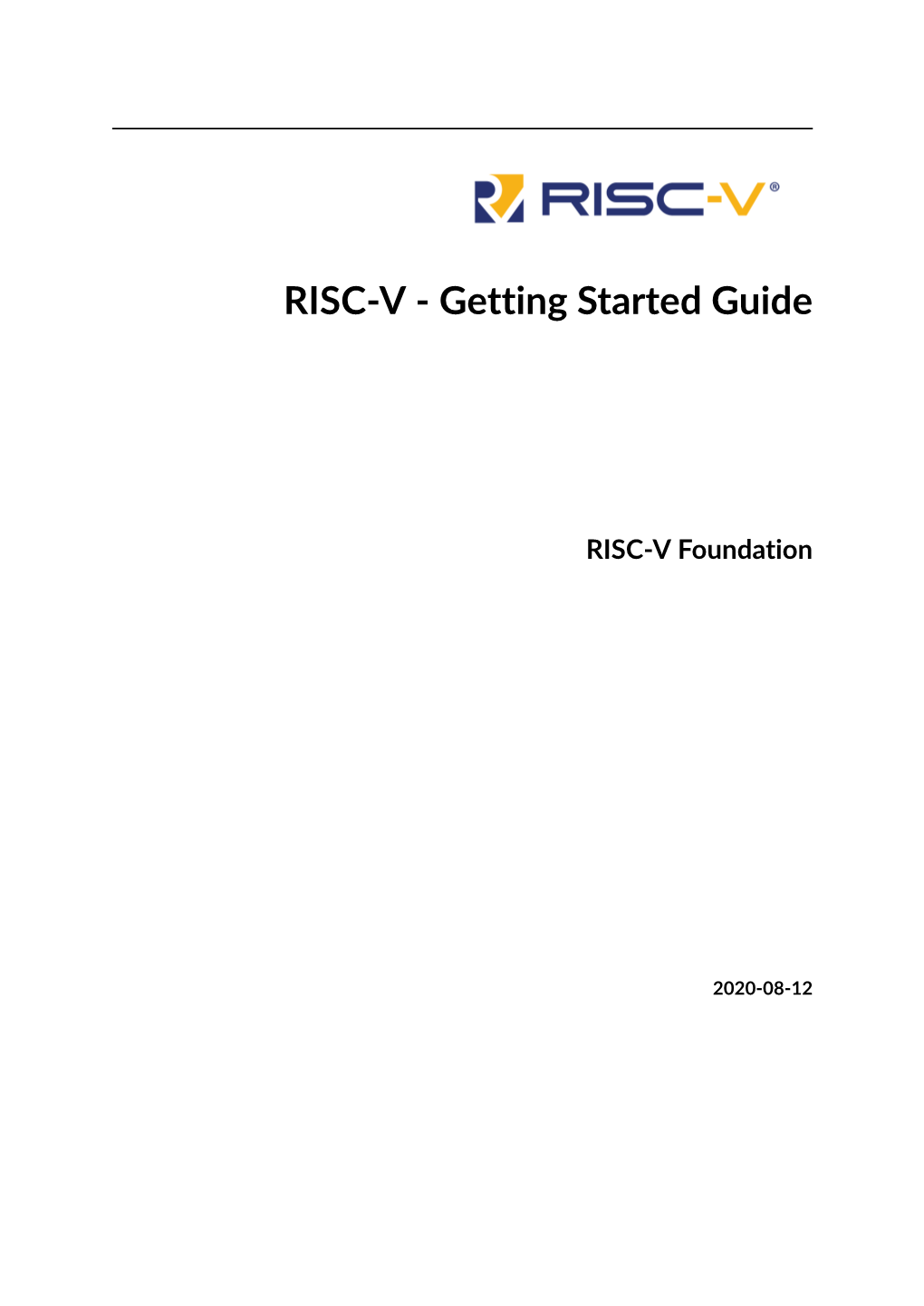 RISC-V - Getting Started Guide