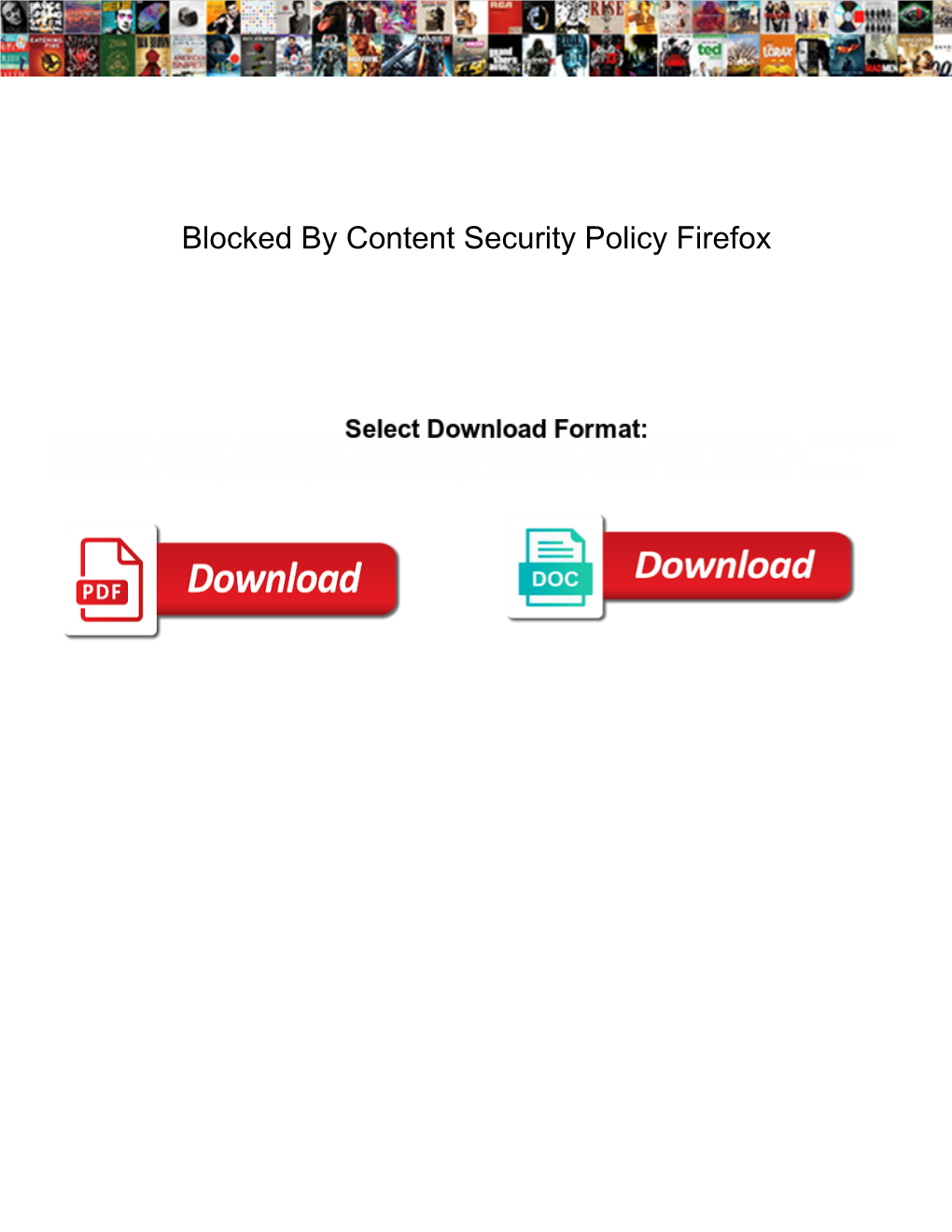 Blocked by Content Security Policy Firefox