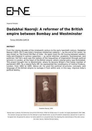 Dadabhai Naoroji: a Reformer of the British Empire Between Bombay and Westminster