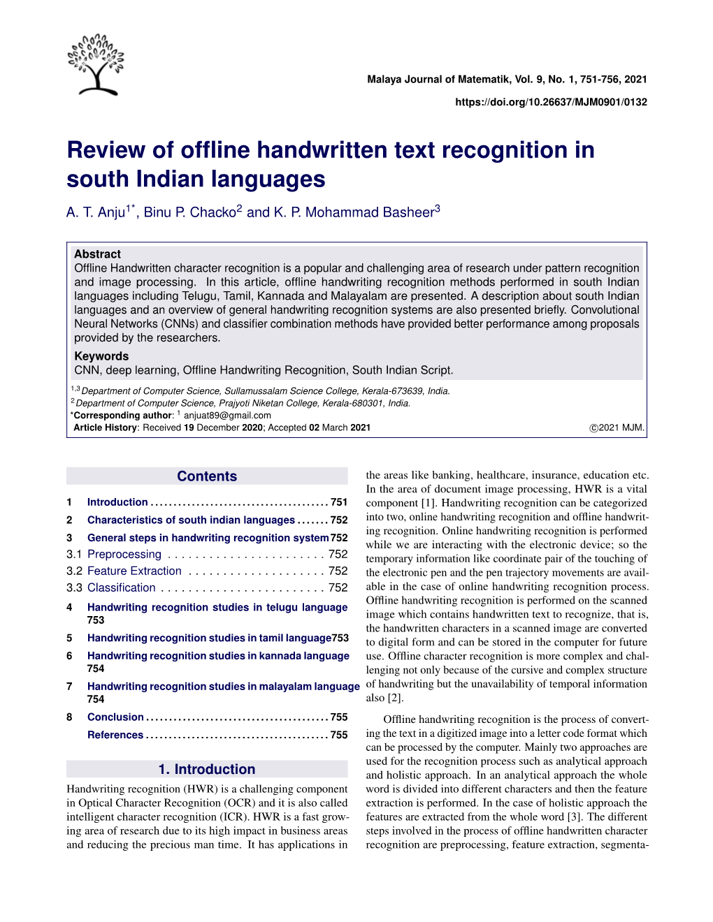 review-of-offline-handwritten-text-recognition-in-south-indian