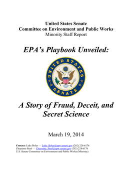 EPA's Playbook Unveiled