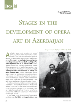 Stages in the Development of Opera Art in Azerbaijan