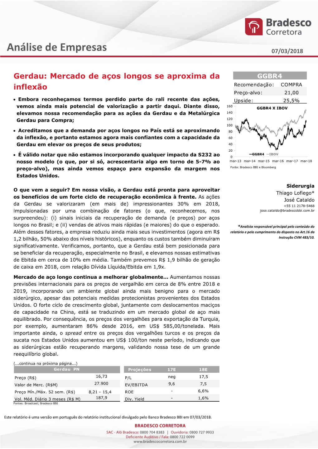 Análise De Empresas 07/03/2018