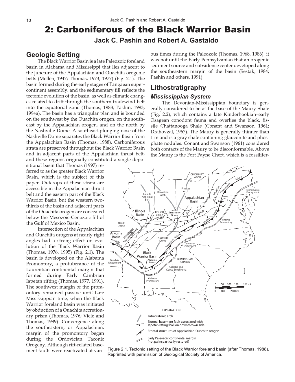 2: Carboniferous of the Black Warrior Basin Jack C