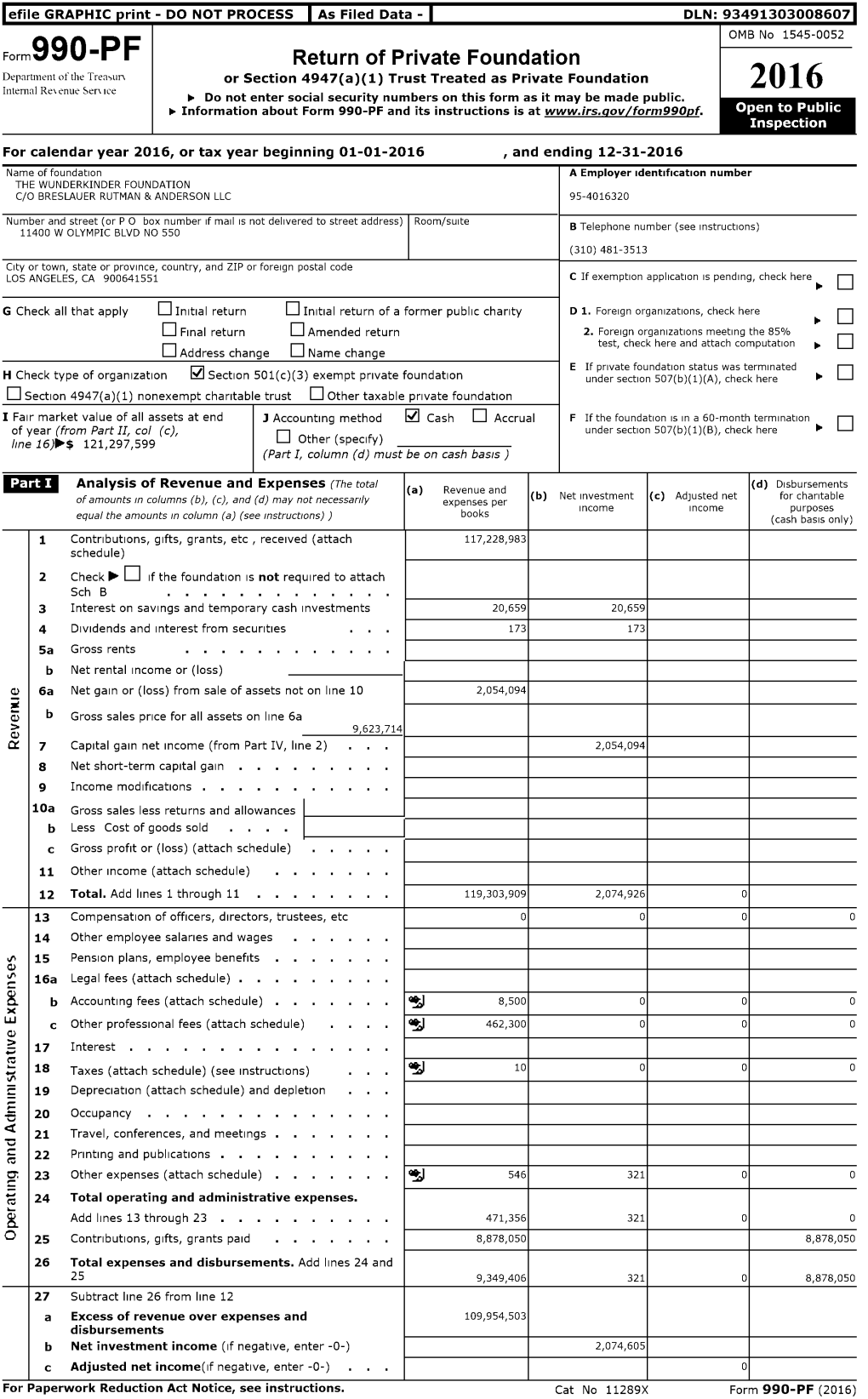 2016 Internal Rev Enue Ser Ice ► Do Not Enter Social Security Numbers on This Form As It May Be Made Public