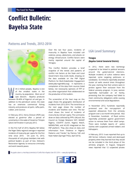 Conflict Bulletin: Bayelsa State