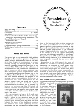 Newsletter No 79 November 2014 20Pp 04/11/2014 15:14 Page 1