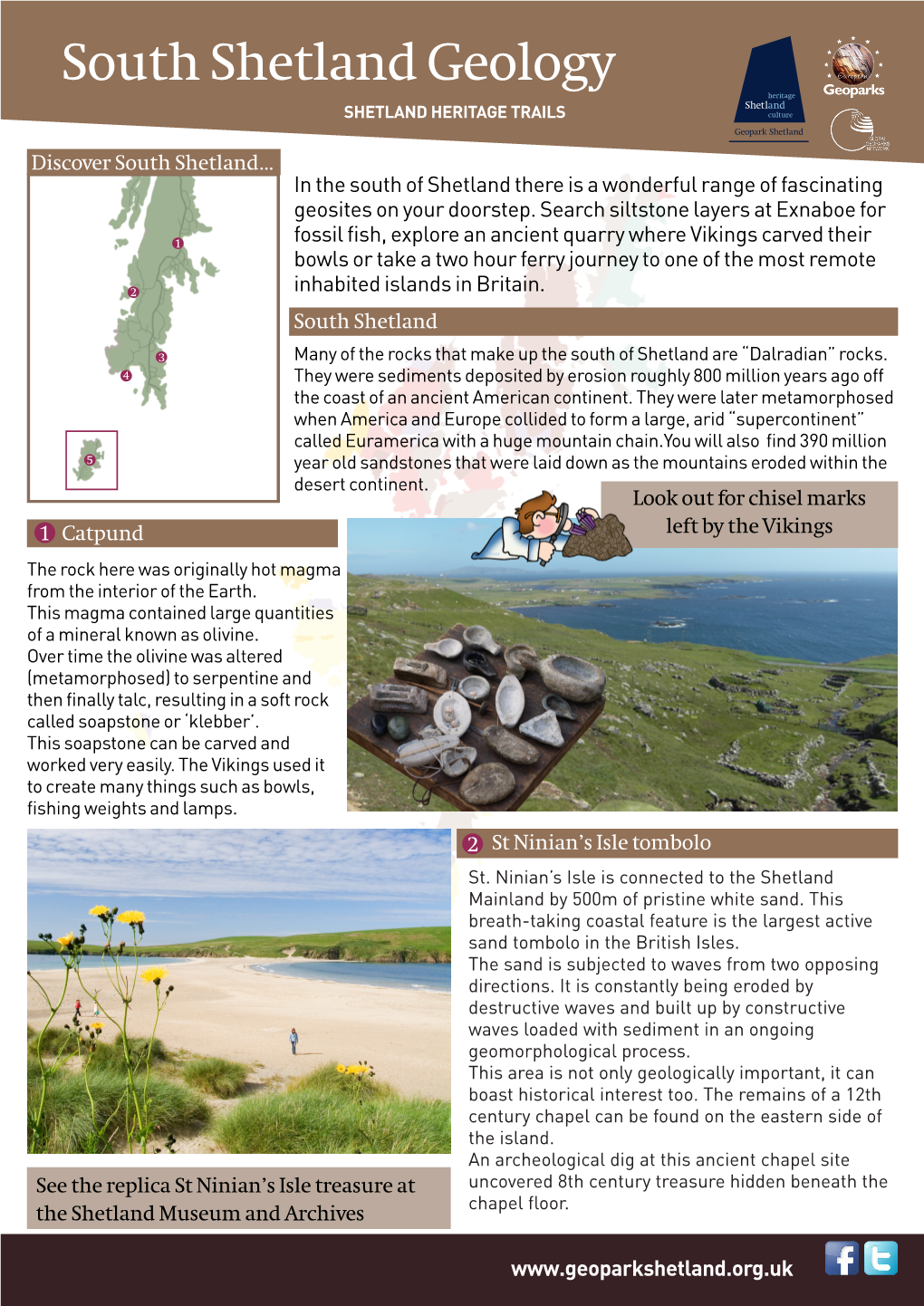 South Shetland Geology SHETLAND HERITAGE TRAILS