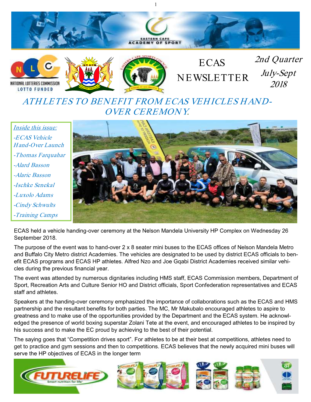 Ecas Newsletter