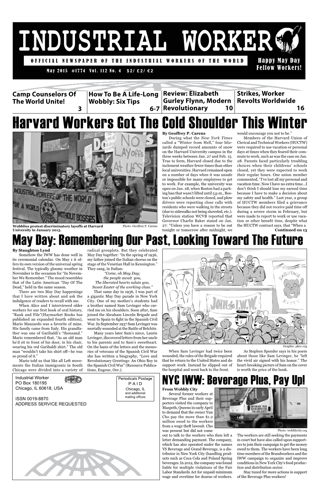 Harvard Workers Got the Cold Shoulder This Winter by Geoffrey P