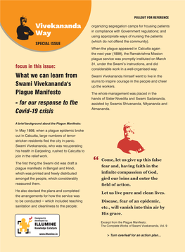 What We Can Learn from Swami Vivekananda's Plague Manifesto