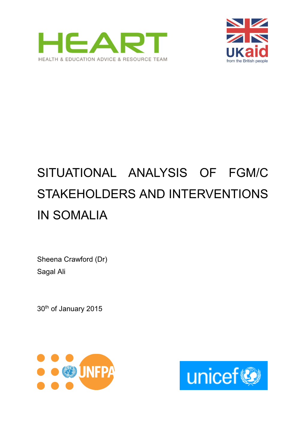 Situational Analysis of Fgm/C Stakeholders and Interventions in Somalia