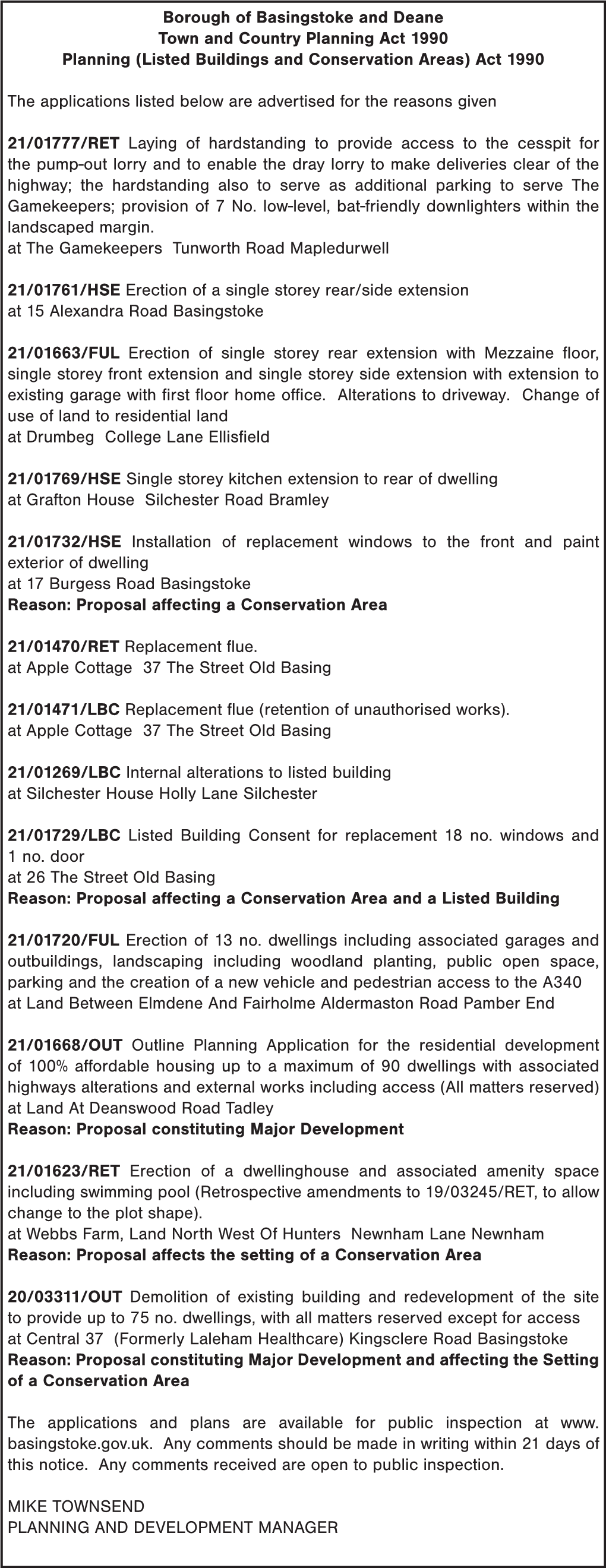 Listed Buildings and Conservation Areas) Act 1990