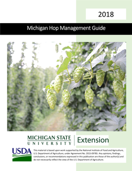 Michigan Hop Management Guide 2018