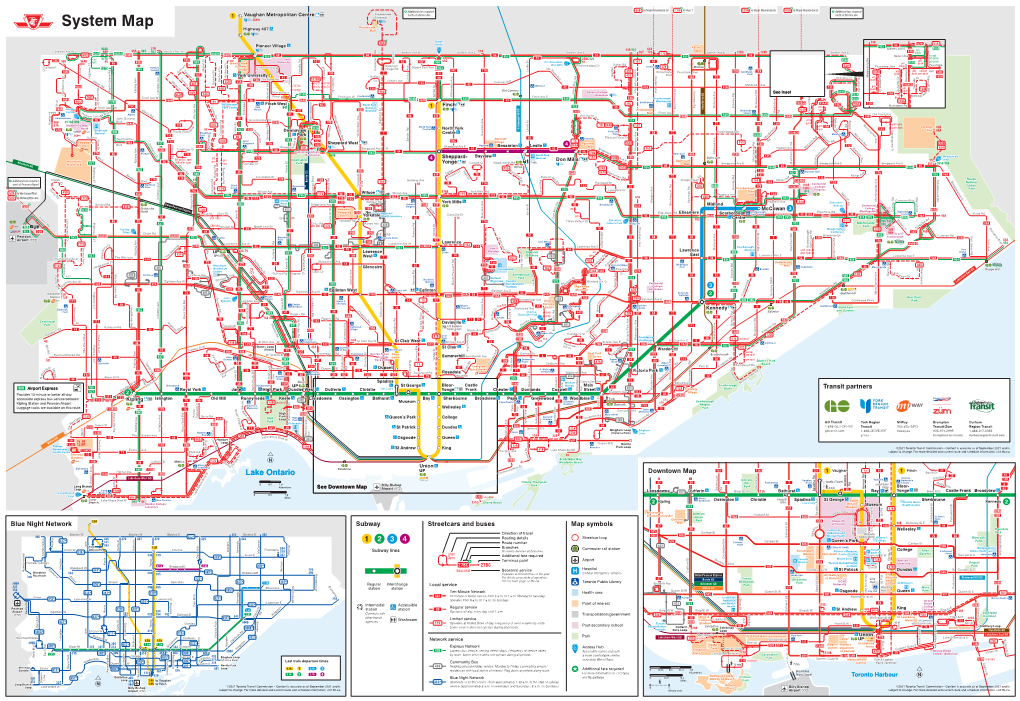 TTC System Map – June 2021