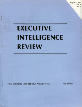 Executive Intelligence Review, Volume 4, Number 34, August 23, 1977