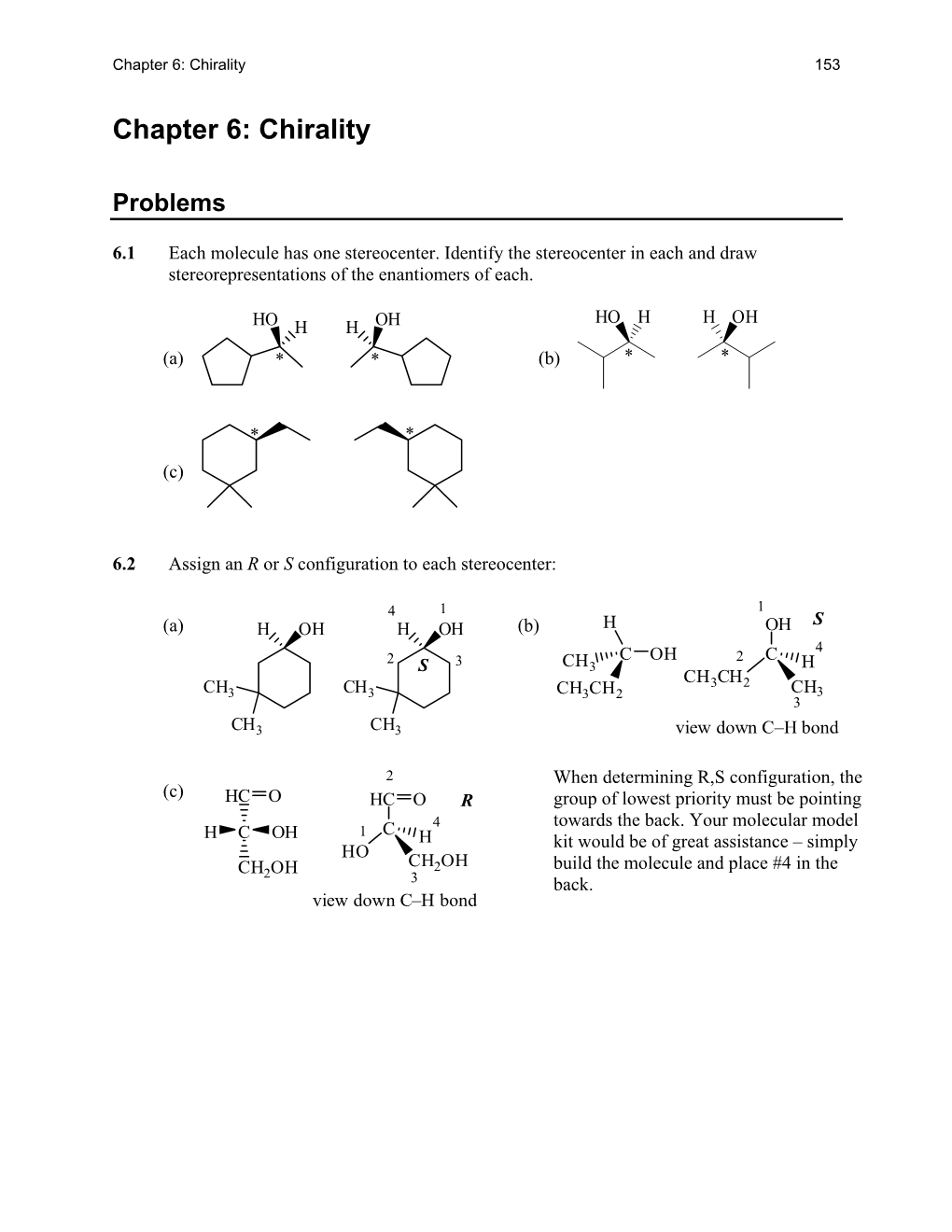 Chapter 6: Chirality 153