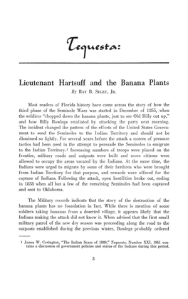 Lieutenant Hartsuff and the Banana Plants by RAY B