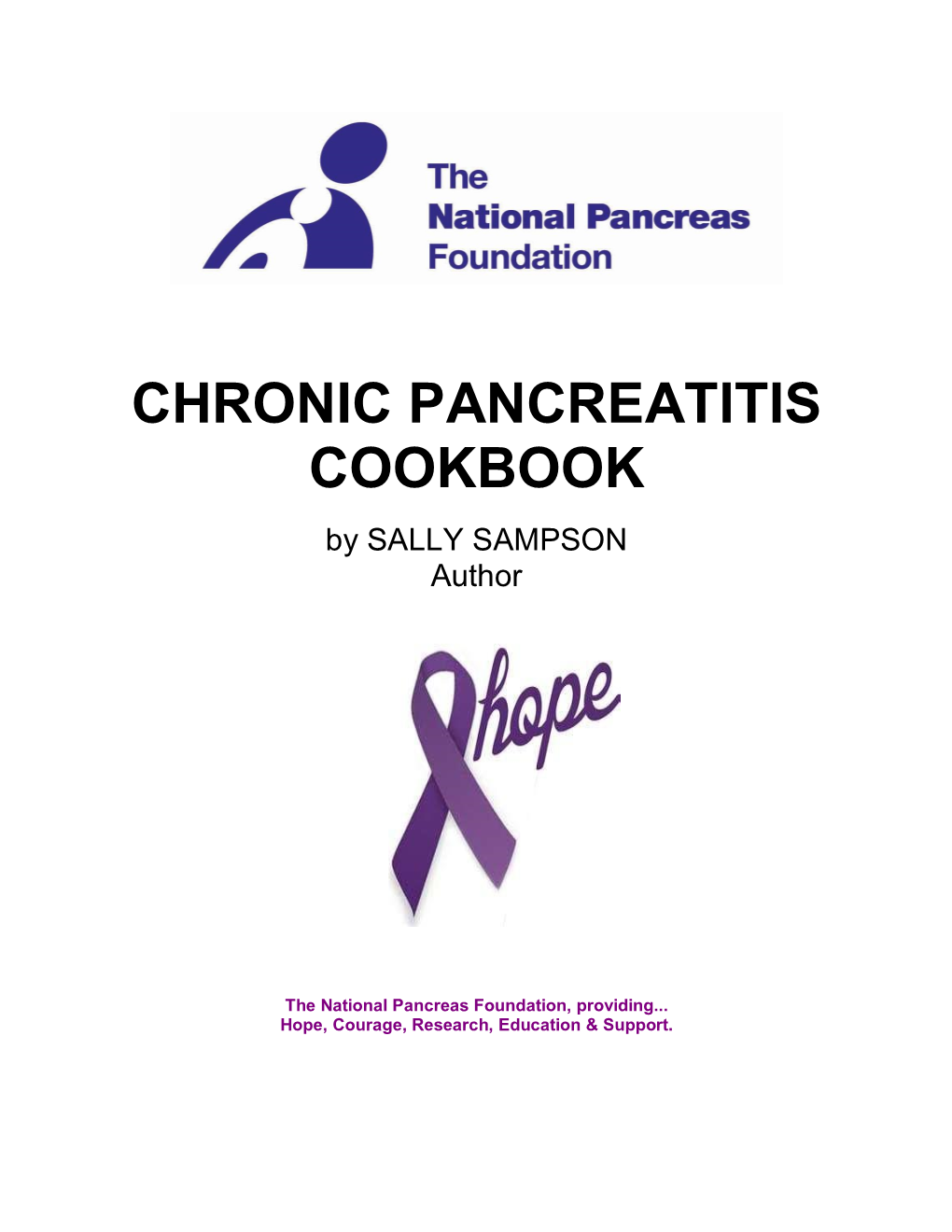 Chronic Pancreatitis Cookbook