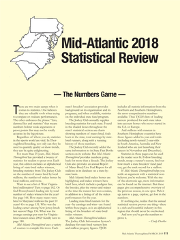 Mid-Atlantic 2018 Statistical Review
