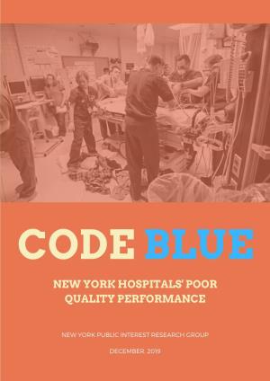 Code Blue: New York Hospitals' Poor Quality Performance