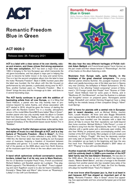 Romantic Freedom Blue in Green