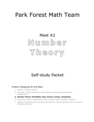 Number Theorytheory
