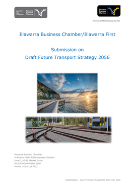 Illawarra Business Chamber/Illawarra First Submission on Draft Future