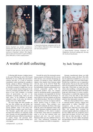 A World of Doll Collecting by Jack Tempest