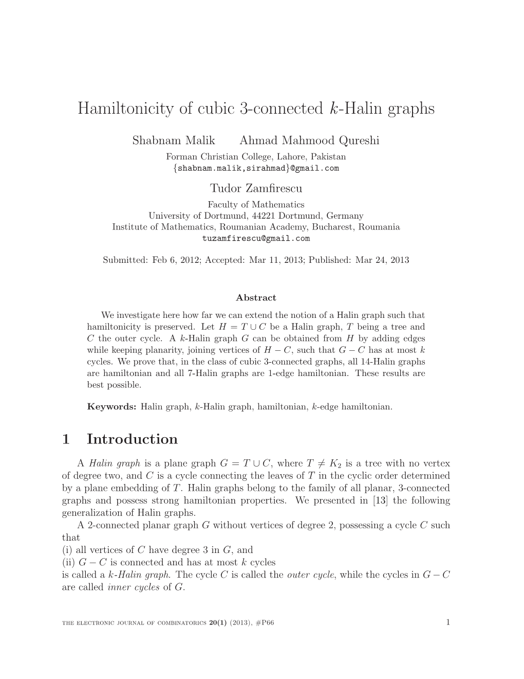 Hamiltonicity of Cubic 3-Connected K-Halin Graphs