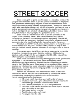 Street Soccer