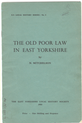 The Old Poor Law in East Yorkshire