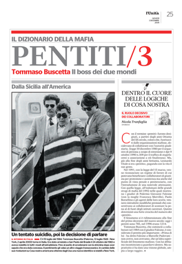 PENTITI | Tommaso Buscetta. Il Boss Dei Due Mondi/3
