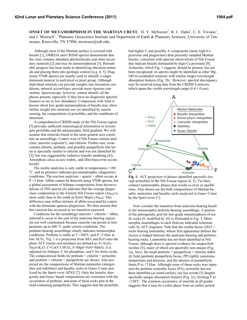 Onset of Metamorphism in the Martian Crust