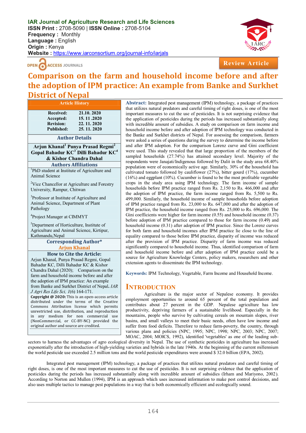 Comparison on the Farm and Household Income Before