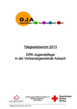 Tätigkeitsbericht 2013 DRK-Jugendpflege in Der