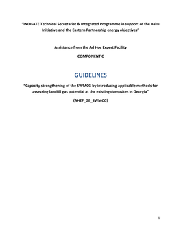 Guideline for Assessing Landfill