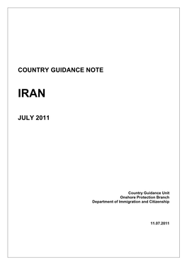 Iran July 2011