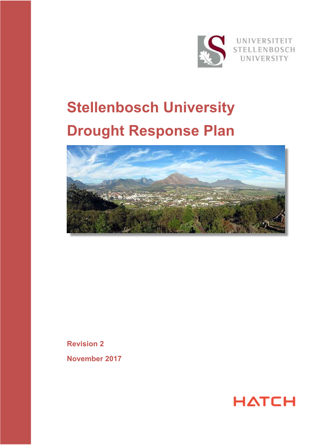 Stellenbosch University Drought Response Plan