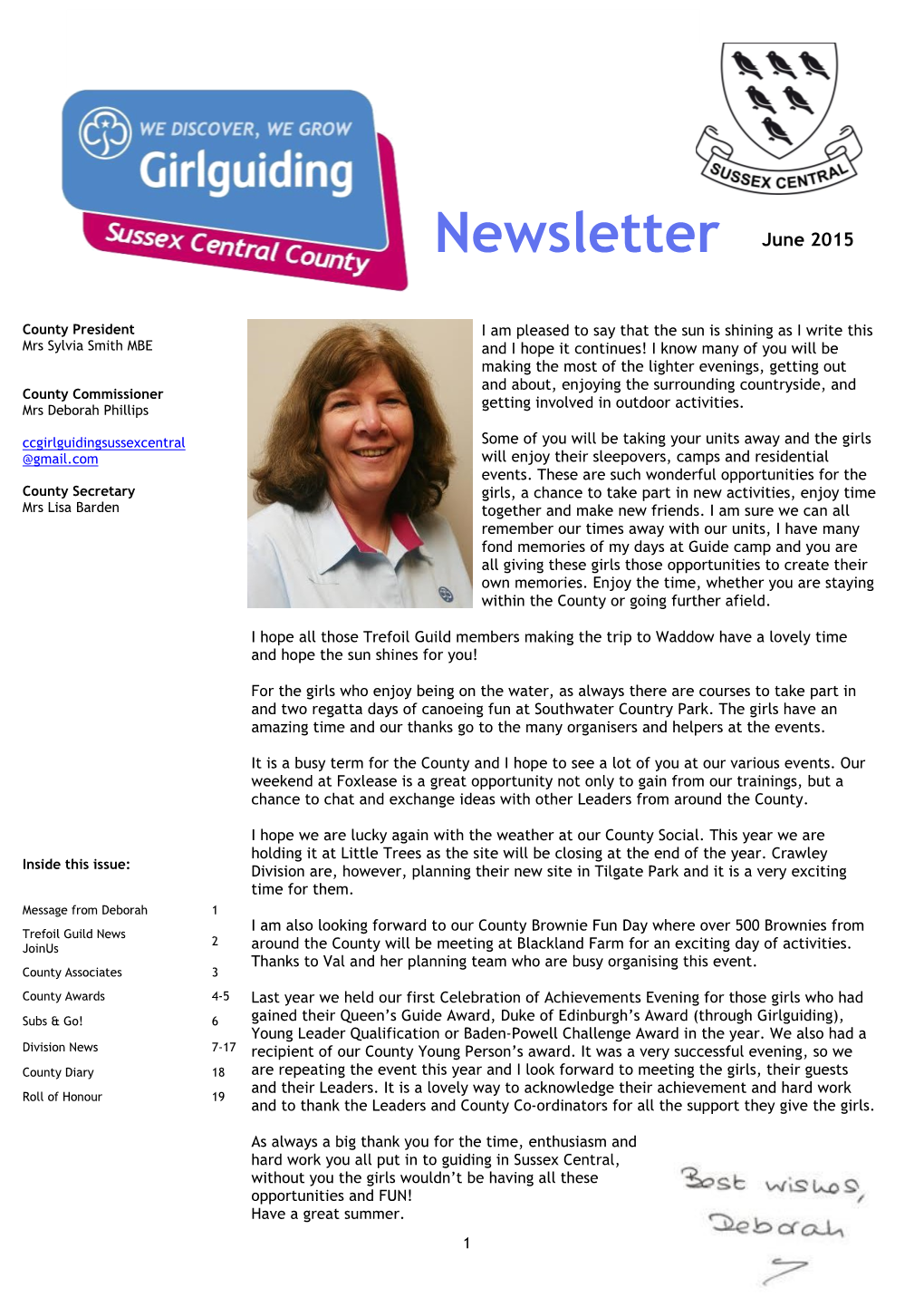 Newsletter June 2015