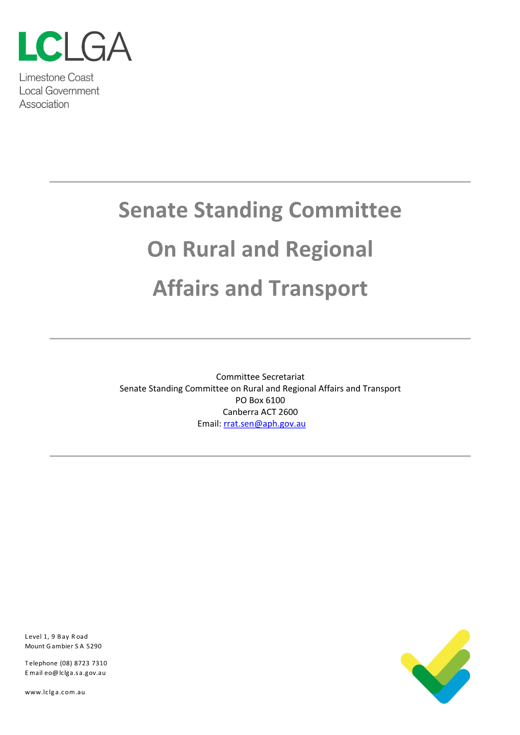 Senate Standing Committee on Rural and Regional Affairs and Transport