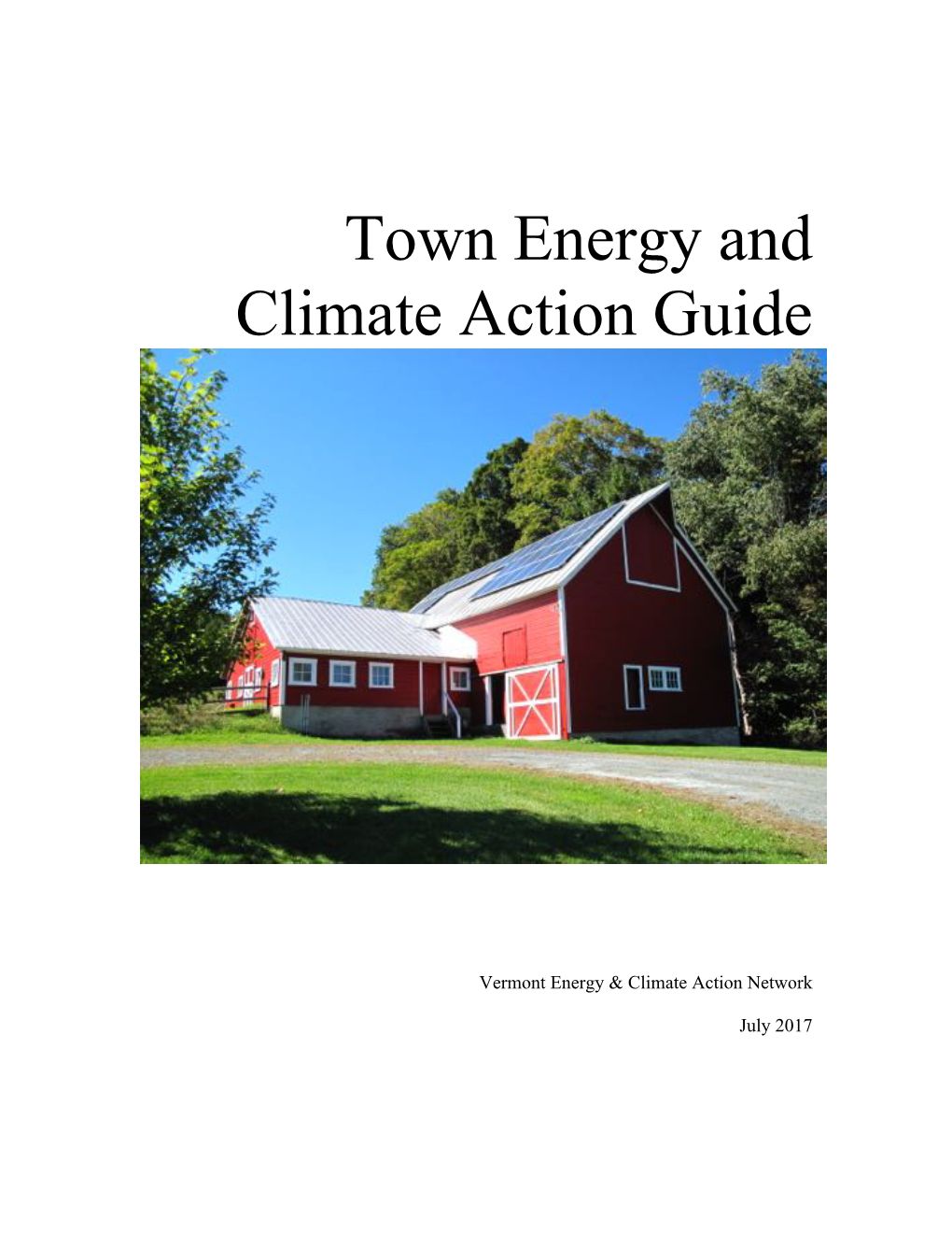 Town Energy and Climate Action Guide