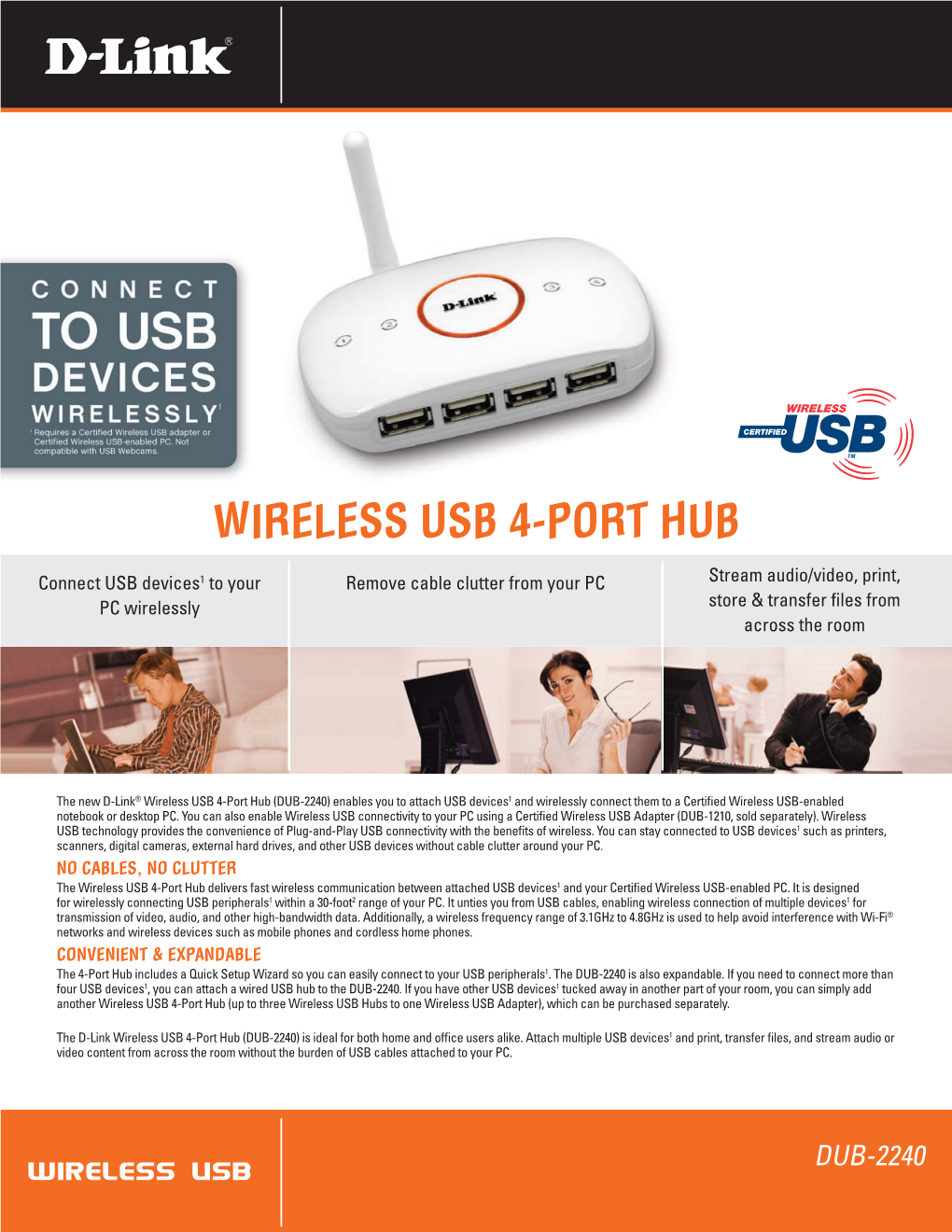 Wireless Usb 4-Port Hub