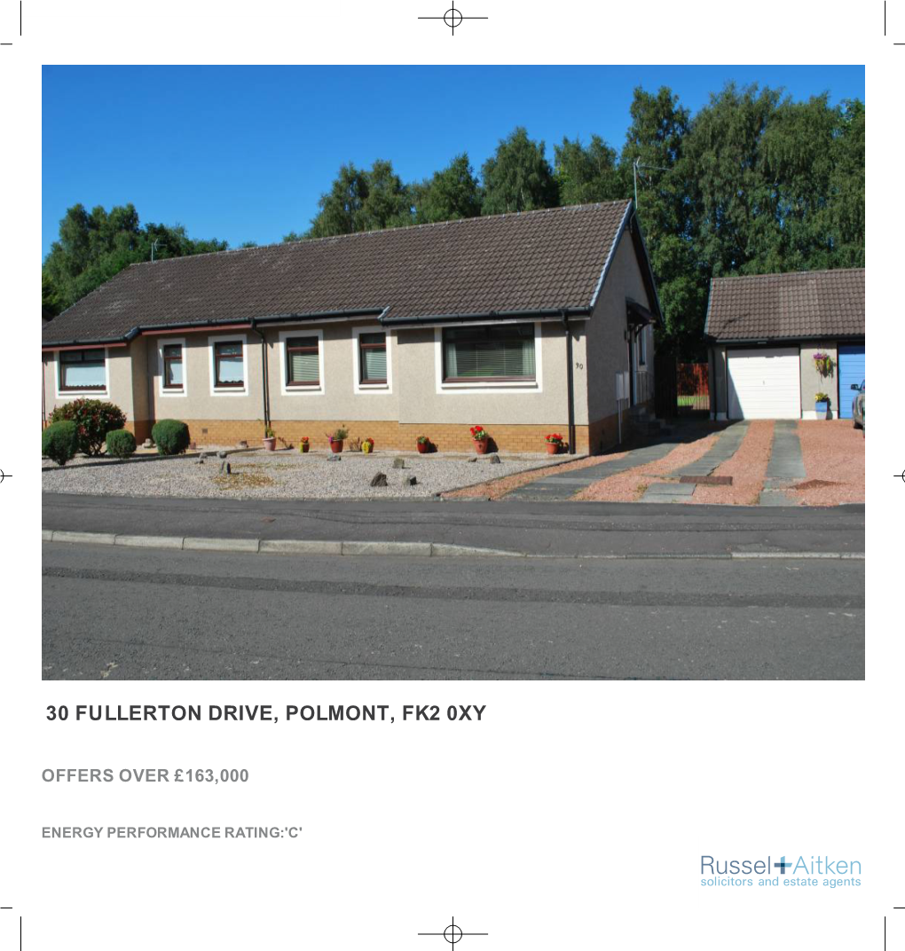 30 Fullerton Drive, Polmont, Fk2 0Xy