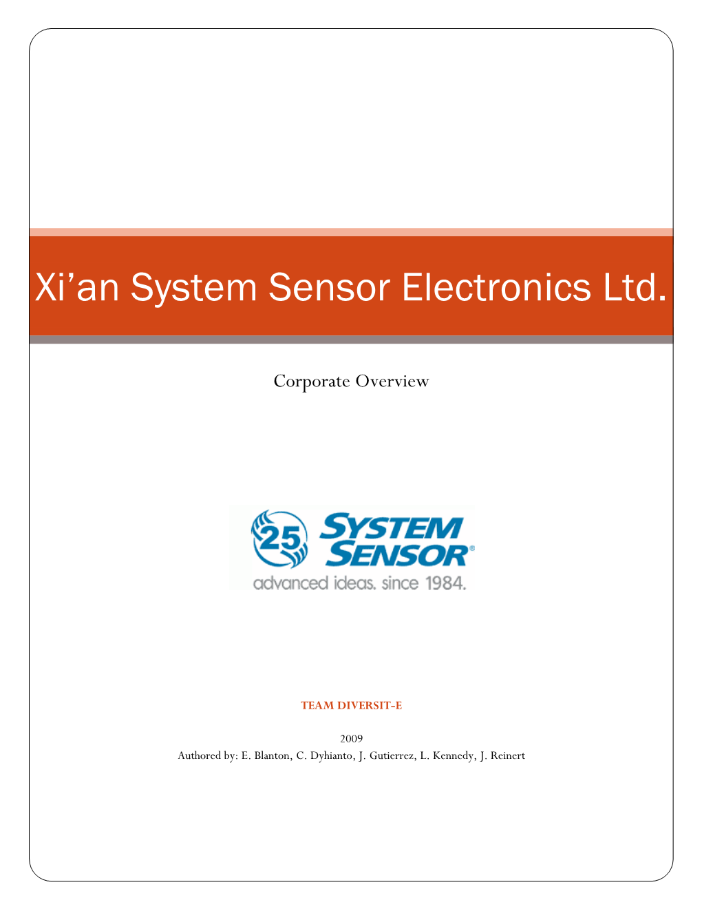 Xi'an System Sensor Electronics Ltd